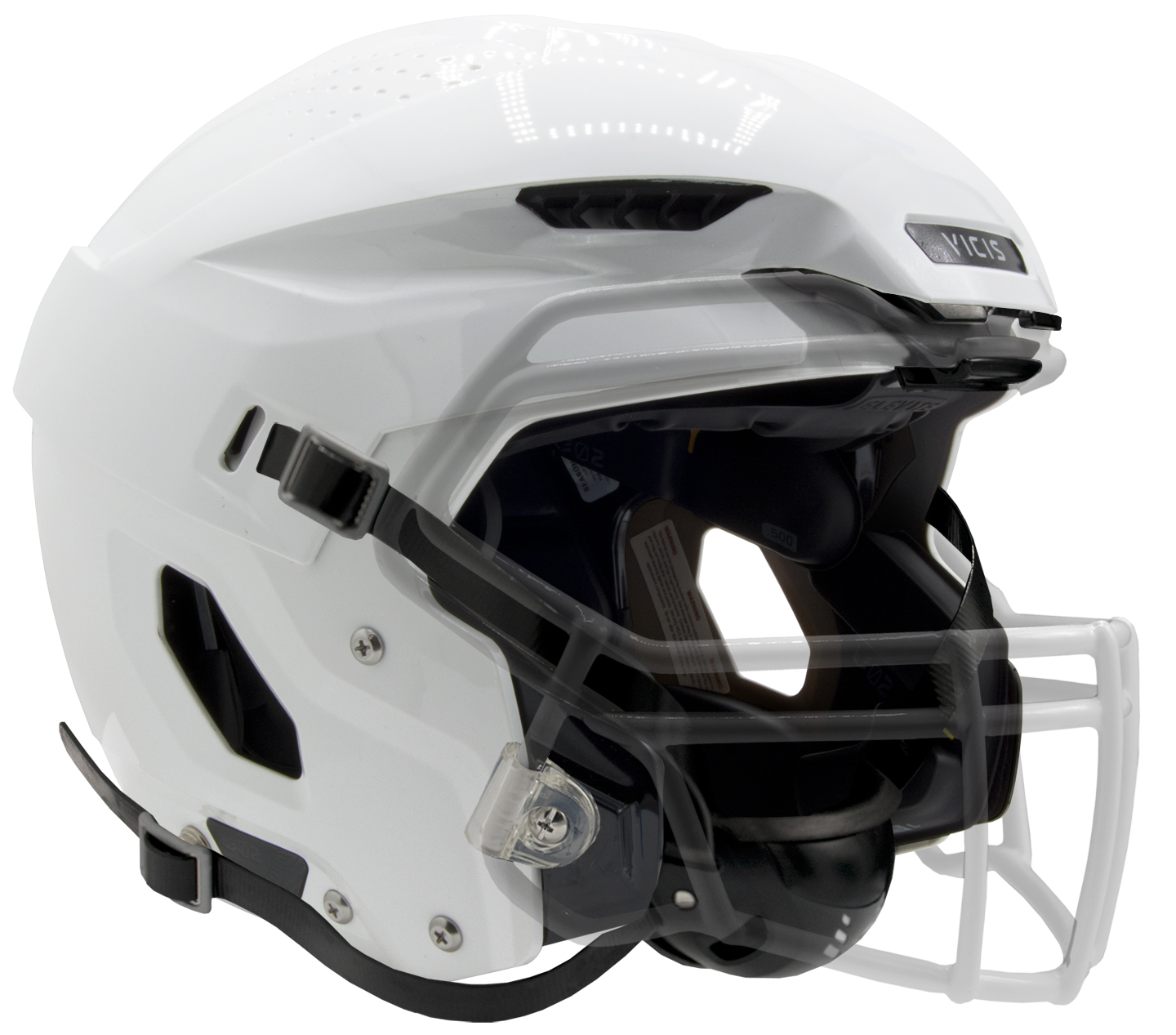 extreme football helmets SCHUTT VENGEANCE 60% lighter than carbon steel Equipped with an Oakley Switch Shield (Visor) (Clear) Quarter Inside the quest to make