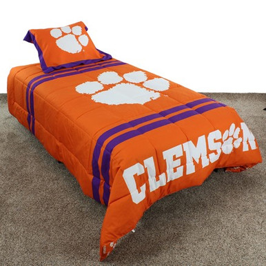 Clemson Tigers Reversible Comforter - Sports Unlimited