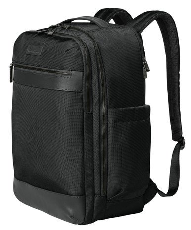 business backpacks top grain leather by remwick Renwick Heavy Duty Canvas Backpack with Laptop Sleeve, Genuine Leather  Trim, Green