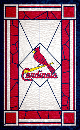 St. Louis Cardinals 11'' x 19'' Framed Team City Map Sign