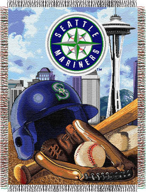 Seattle Mariners MLB Woven Tapestry Throw Blanket - Sports Unlimited