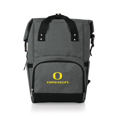 Oregon Ducks On The Go Roll-Top Cooler Backpack - Sports Unlimited