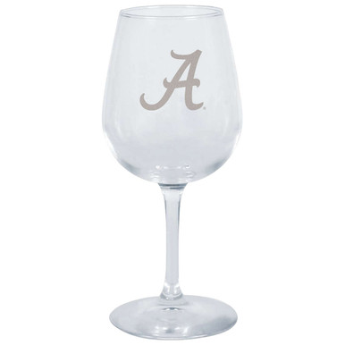 Alabama Crimson Tide 12.75 oz. Etched Stemmed Wine Glass - Sports Unlimited