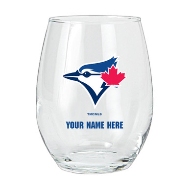 Toronto Blue Jays Personalized 15 oz. Stemless Wine Glass - Sports ...