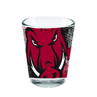Arkansas Razorbacks 2 oz. Full Wrap Shot Glass - Sports Unlimited