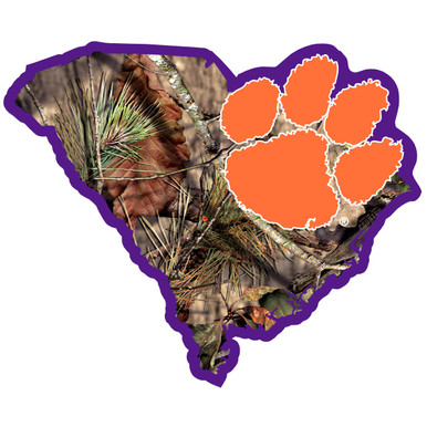 Siskiyou Sports NCAA Georgia Bulldogs State Decal With Mossy Oak Camo - 5 Inch Vinyl