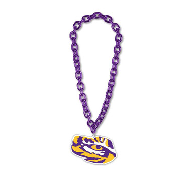 LSU Tigers Big Fan Chain Necklace - Sports Unlimited