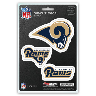Texas Rams Decal Los Angeles Rams Die Cut Team Decal - 3 Pack - Sports Unlimited