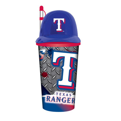 Texas Rangers Pvc Texas Rangers 32 oz. Plastic Helmet Cup with Straw - Sports Unlimited