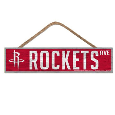 Houston Rockets Wood Avenue Sign - Sports Unlimited