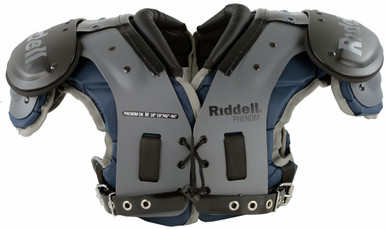 Riddell JPK+ Shoulder Pad with Back Plate Black/Red Medium