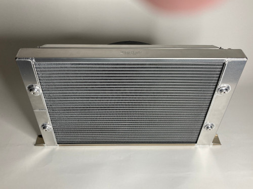 Custom DDRC Ron Davis Aluminum Radiator with Built in Heat Exchanger