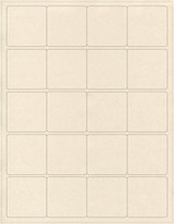 2" Compostable Square Labels, Blank