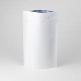 16oz White Compostable Stand Up Pouches