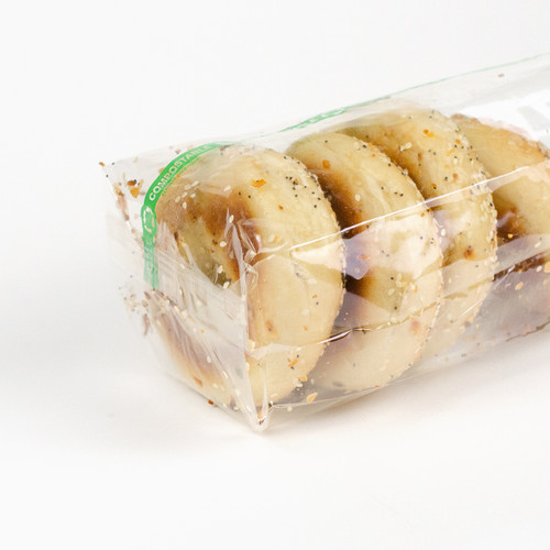 Compostable Cellophane Bag - Print detail and fold-over bottom seal