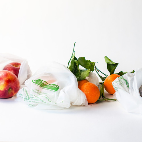 Compostable Produce Bags - Meets FDA requirements for direct food contact
