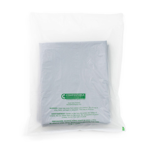 Large Compostable Poly Bags - Eco Friendly bags for clothing, home textiles, decor, bedding