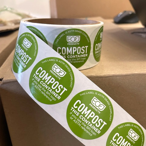 1.5" Compost This Container Stickers [Closeout]
