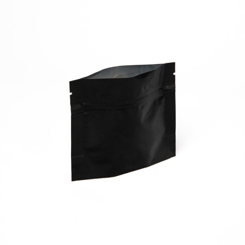 1oz Black Compostable Stand Up Pouches