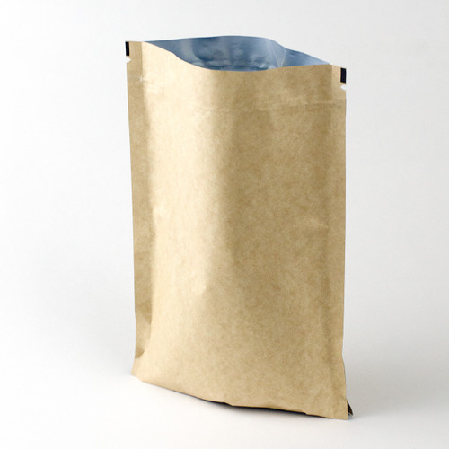8oz Kraft Compostable Stand-Up Pouches