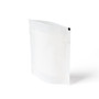 White Matte Compostable Pouch with Child Resistant Zipper