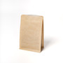 12oz Kraft Compostable Flat Bottom Pouches with Valve