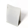 12oz White Compostable Flat Bottom Pouches with Valve