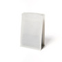 12oz White Compostable Flat Bottom Pouches with Valve
