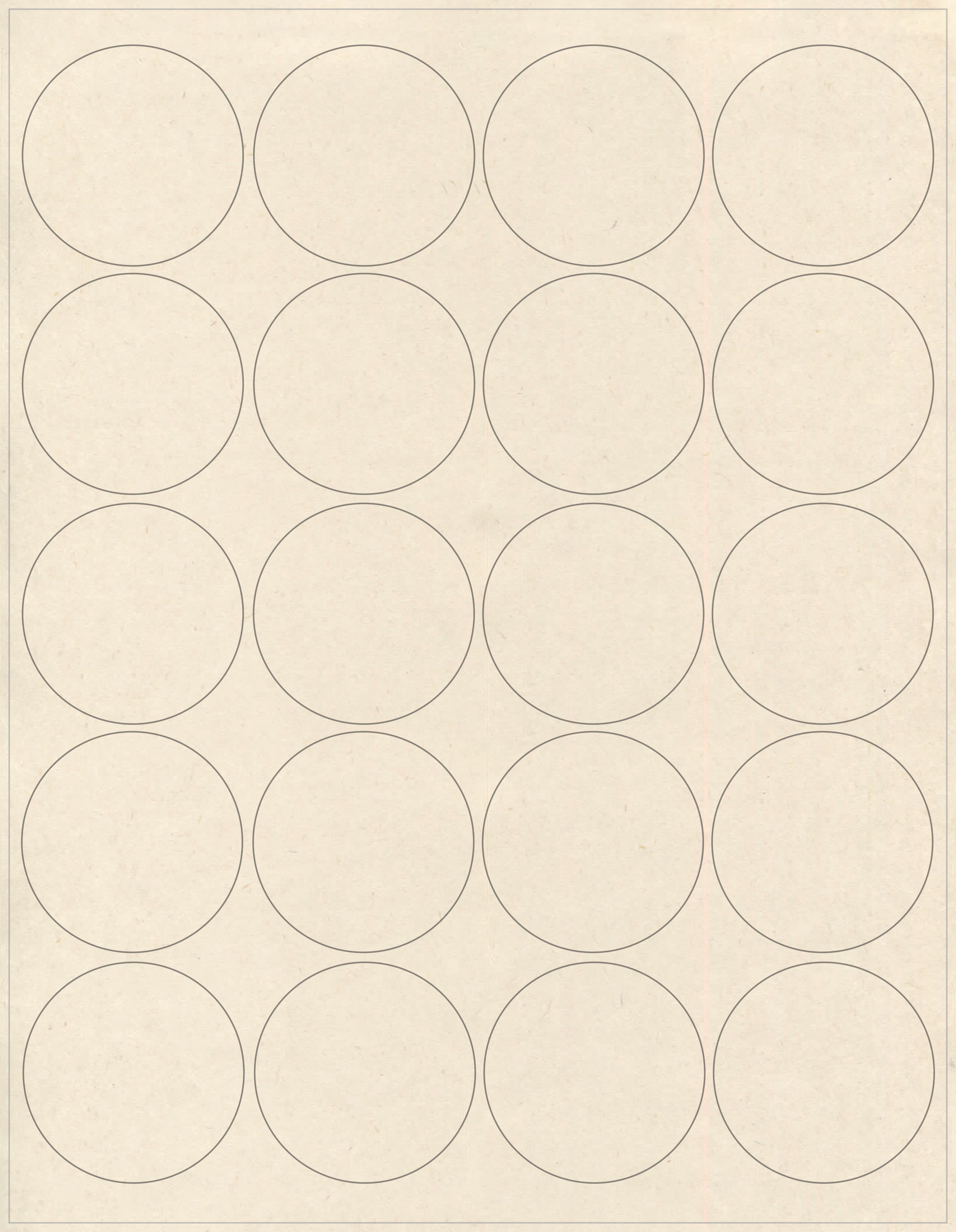 Blank Labels on Sheets