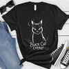 Black Cat Vibes T-Shirt – Unisex Graphic Tee for Cat People & Cottage-Goth Aesthetic