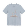 Her Story Blooms – Butterfly & Book Lover Tee, Comfortable Unisex Short Sleeve Shirt for Book Lovers