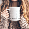 A cozy 11oz mug featuring subtle nature-inspired details for mindful sipping. Perfect for coffee lovers, puzzle solvers, and anyone who enjoys quiet moments surrounded by nature.