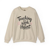 Teaching Is a Work of Heart Sweatshirt – Inspirational Gift for Teachers