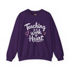 Teaching Is a Work of Heart Sweatshirt – Inspirational Gift for Teachers