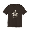 Mystical Butterfly and Moon T-Shirt – Boho Nature Graphic Tee, Unisex Shirt for Spiritual & Cottagecore Style Lovers