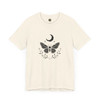 Mystical Butterfly and Moon T-Shirt – Boho Nature Graphic Tee, Unisex Shirt for Spiritual & Cottagecore Style Lovers
