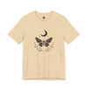 Mystical Butterfly and Moon T-Shirt – Boho Nature Graphic Tee, Unisex Shirt for Spiritual & Cottagecore Style Lovers