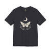 Mystical Butterfly and Moon T-Shirt – Boho Nature Graphic Tee, Unisex Shirt for Spiritual & Cottagecore Style Lovers