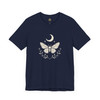 Mystical Butterfly and Moon T-Shirt – Boho Nature Graphic Tee, Unisex Shirt for Spiritual & Cottagecore Style Lovers