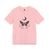 Mystical Butterfly and Moon T-Shirt – Boho Nature Graphic Tee, Unisex Shirt for Spiritual & Cottagecore Style Lovers