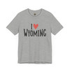 I Love Wyoming Unisex Shirt | Western Travel Tee, Wyoming State Pride, Souvenir Gift, Outdoor Adventure Apparel