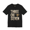 Three Oh Seven – Wyoming 307 Area Code Shirt with Buffalo Skull | Unisex Graphic Tee, Gift for Western Fans