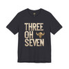 Three Oh Seven – Wyoming 307 Area Code Shirt with Buffalo Skull | Unisex Graphic Tee, Gift for Western Fans