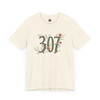 Floral 307 Tee – Nature-Inspired Wyoming Shirt, Gift for Her, Cottagecore Unisex T-Shirt