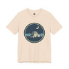 Wyoming Mountain Night Sky Tee – Unisex Outdoor Adventure Shirt, Crescent Moon & Devils Tower Graphic, Nature Lover Camping Gift