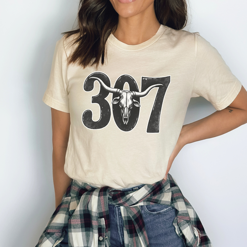 Western 307 Tee – Vintage Wyoming Shirt for Country Music, Ranch Life & Everyday Wear