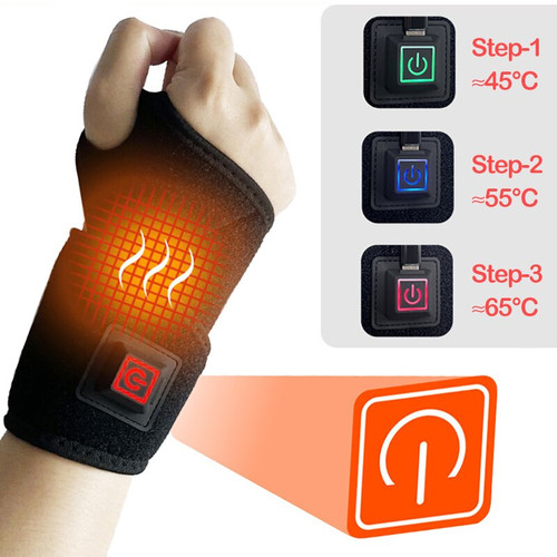 Heat Sports Wrist Support Heating Wrist Protector Sports Protection Breathable USB Hand Massager Support WristBand Pad Brace Tool Heat Health Care Devic