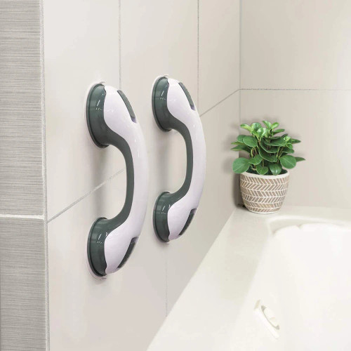 Suction Grip Bath Handrail Shower Handle Safety Helping Handle Anti Slip Support Toilet Bathroom Safe Grab Bar Handle Vacuum Sucker Suction Cup Handrail