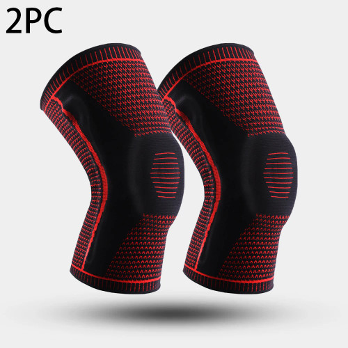 Compression Knee Pad Support Sleeve Basketball Sport Knee Pads Protector Unisex Silicone Compression Brace Support for Arthritis Non Slip Pain Relief