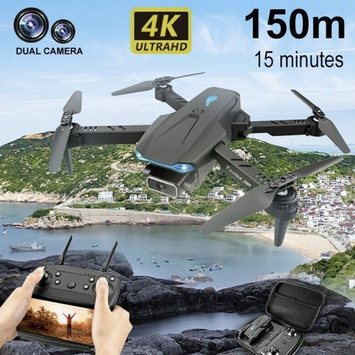 4K Aerial Photography Camera Drone Professional Drone E88 4K Wide-Angle HD 1080P Camera WiFi FPV Height Hold Foldable RC Drone Quadrotor Helicopter Children's Toys